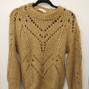 Cozy Knit Sweater in Tan